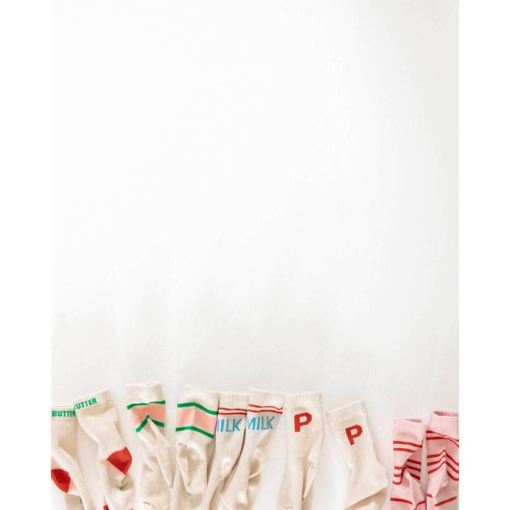NEW PIGEON SAID PLEASE kid's grocery list pack of 5 socks in multi - Picture 4 of 5